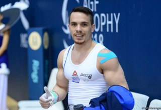 Элефтериос Петруниас получил "золото" Кубка мира по спортивной гимнастике в Баку