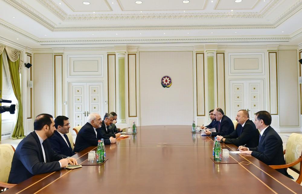 Azerbaijani president receives delegation led by Iran FM