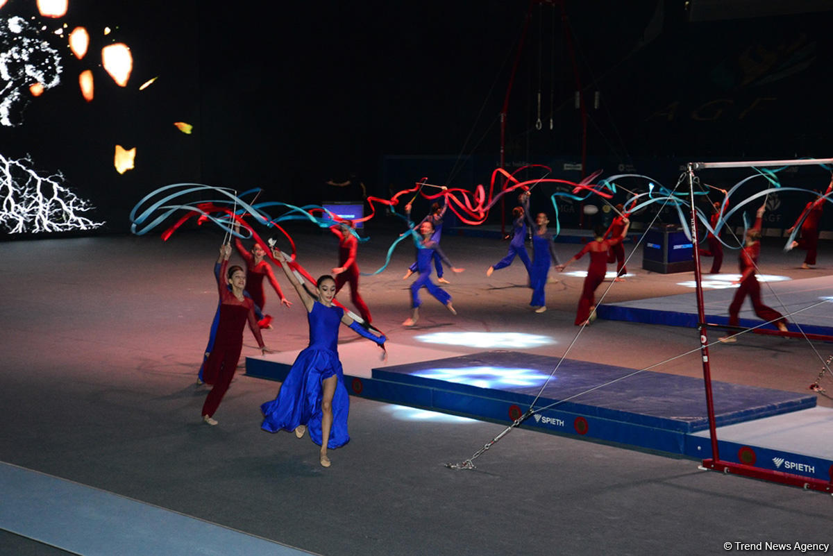 Bu gün Bakıda Milli Gimnastika Arenasında idman gimnastikası üzrə Dünya Kubokunun açılış mərasimi keçirilib (FOTO)