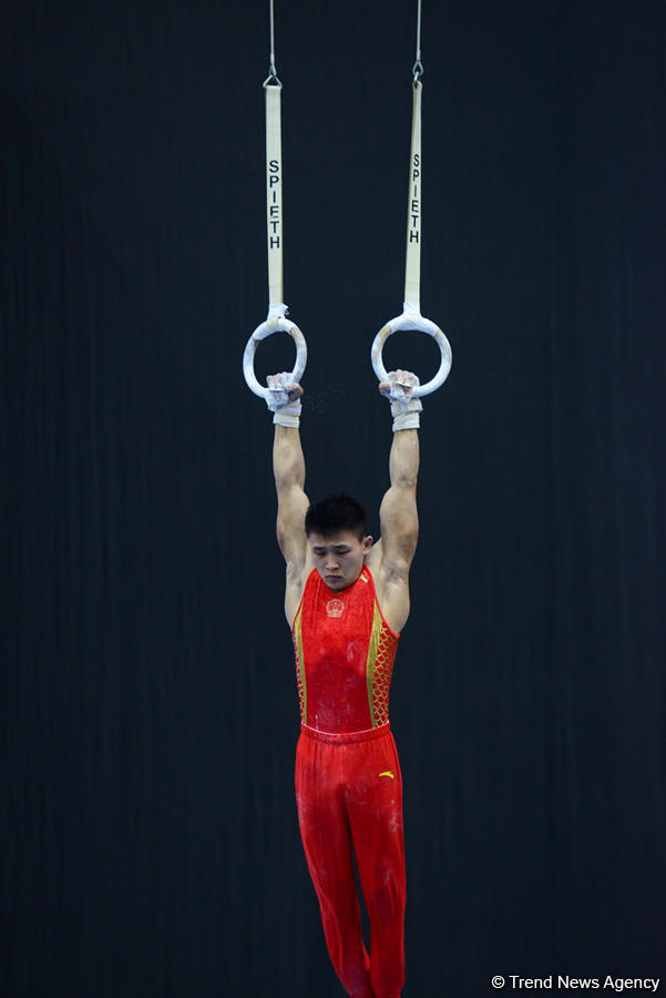 Bakıda İdman Gimnastikası üzrə Dünya Kuboku yarışlarının İLK GÜNÜ başladı (FOTO) - Gallery Image
