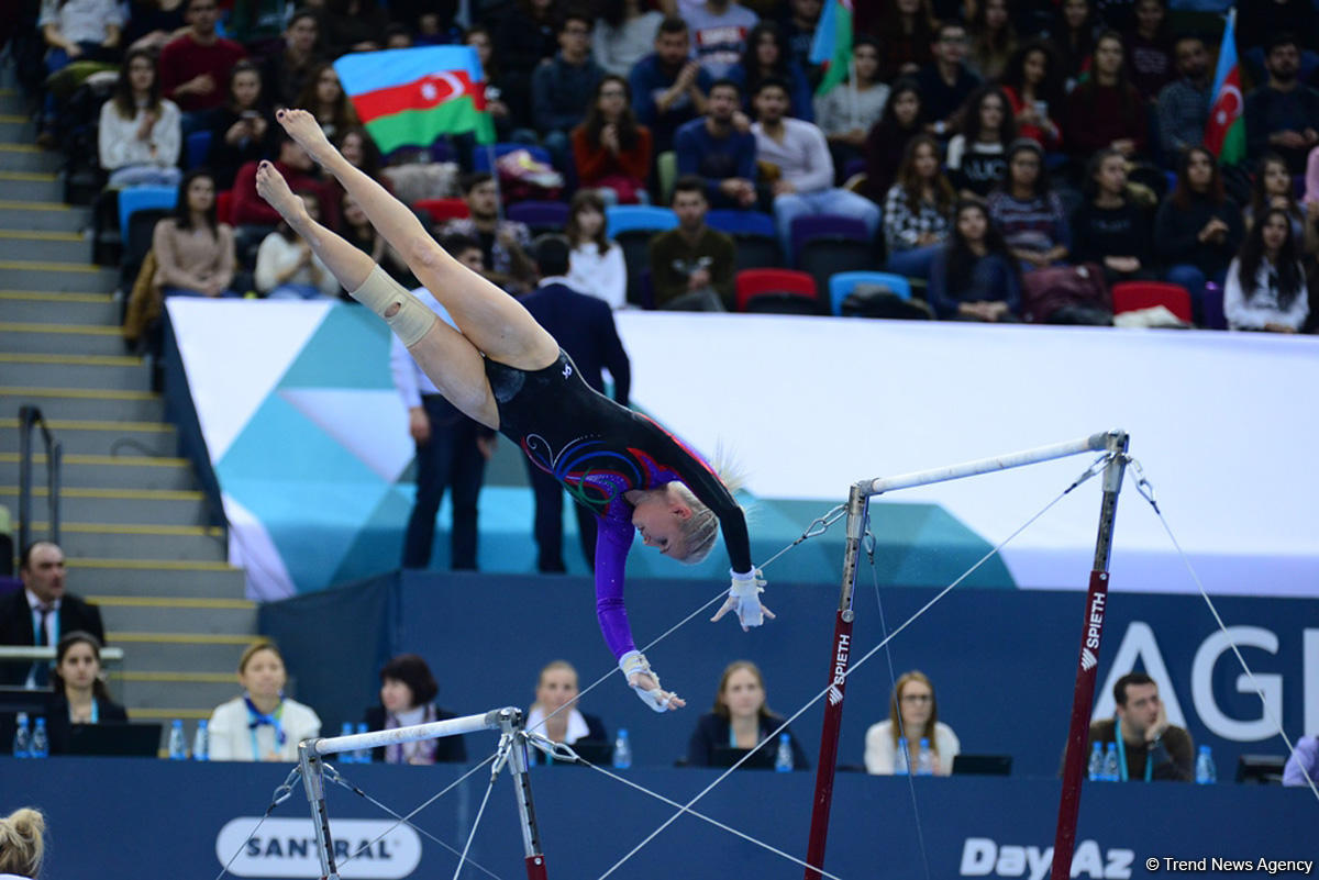 Bakıda İdman Gimnastikası üzrə Dünya Kuboku yarışlarının İLK GÜNÜ başladı (FOTO) - Gallery Image