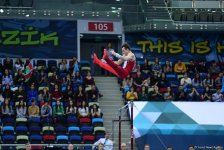 Стартовал второй день соревнований Кубка мира по спортивной гимнастике в Баку (ФОТОРЕПОРТАЖ)