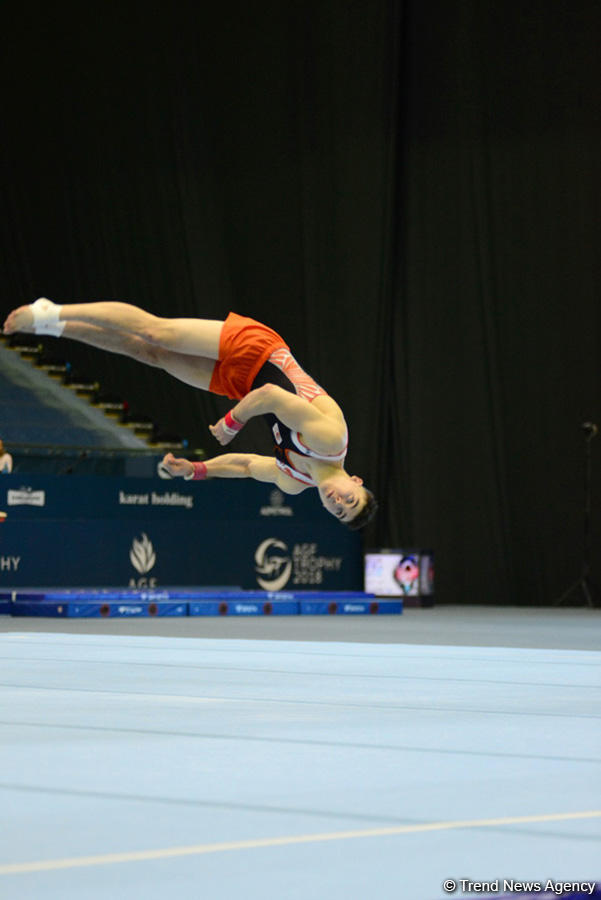 Bakıda idman gimnastikası üzrə Dünya Kuboku yarışının finalı başladı (FOTO) - Gallery Image