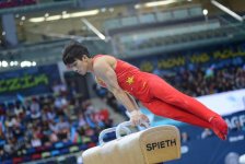 Bakıda idman gimnastikası üzrə Dünya Kubokunun sonuncu yarış günü başladı (FOTO) - Gallery Thumbnail