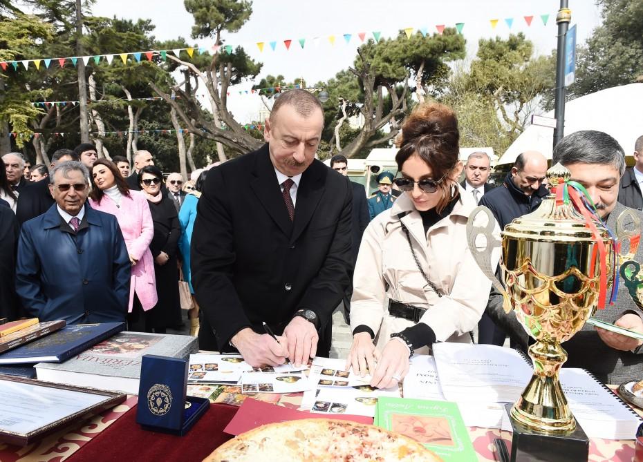 Президент Азербайджана Ильхам Алиев и Первая леди Мехрибан Алиева приняли участие во всенародных празднествах по случаю Новруза (ФОТО)