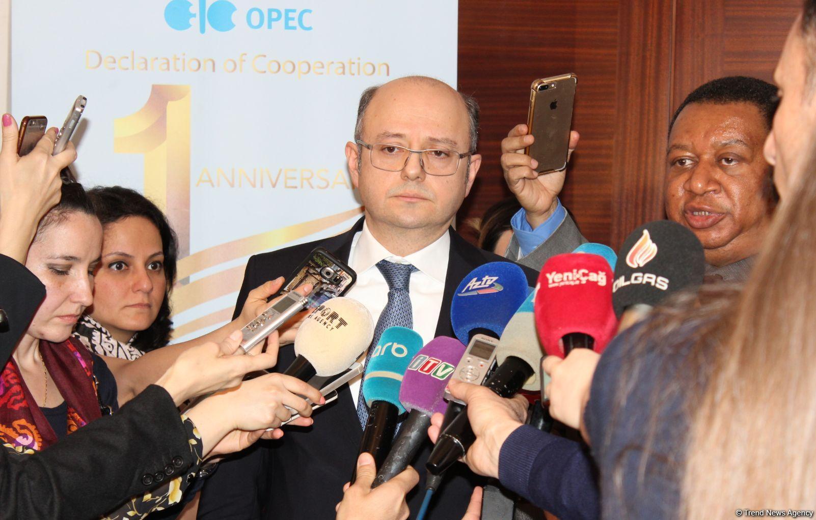 Благодаря сотрудничеству ОПЕК и Азербайджану удалось стабилизировать цены на мировом нефтяном рынке - министр