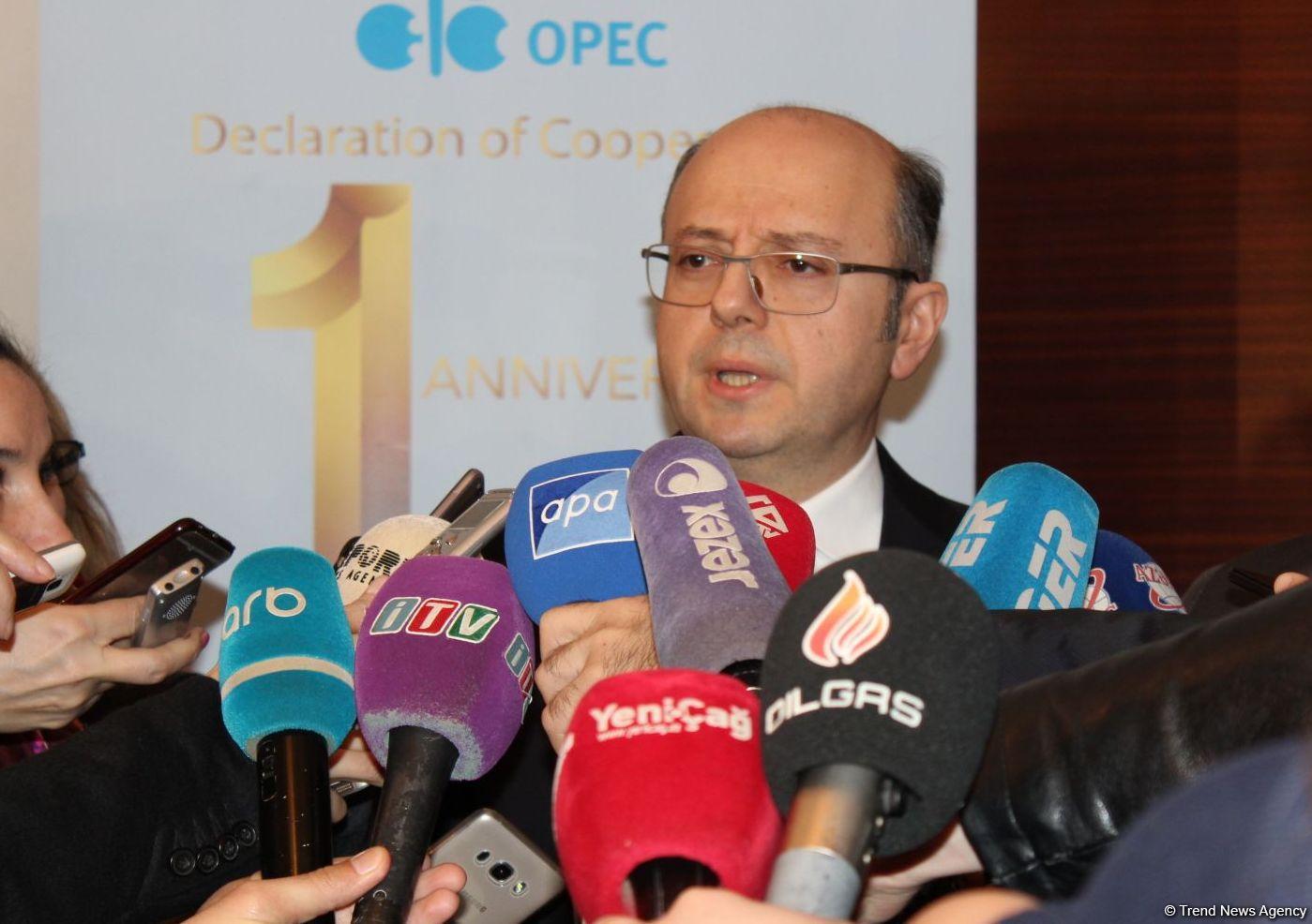 Nazir: Azərbaycanla OPEK arasındakı əməkdaşlıq sayəsində dünya neft bazarında qiymətlər sabitləşib