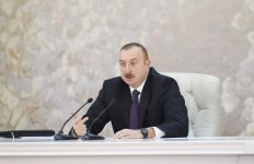 President Aliyev chairs cotton-growing conference in Barda (PHOTO)