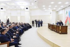 Azerbaijani, Iranian presidents make press statements in Baku (PHOTO)