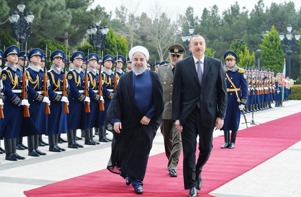 İran Prezidenti Həsən Ruhaninin rəsmi qarşılanma mərasimi olub (FOTO) - Gallery Image