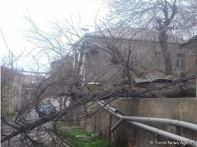 Исполнительная власть Баку обратилась с предупреждением в связи с сильным ветром
