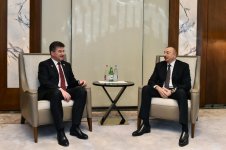 Президент Ильхам Алиев встретился с председателем 72-й сессии Генассамблеи ООН (ФОТО)