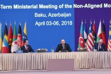 Президент Ильхам Алиев принял участие в открытии конференции министров Движения неприсоединения в Баку (ФОТО)