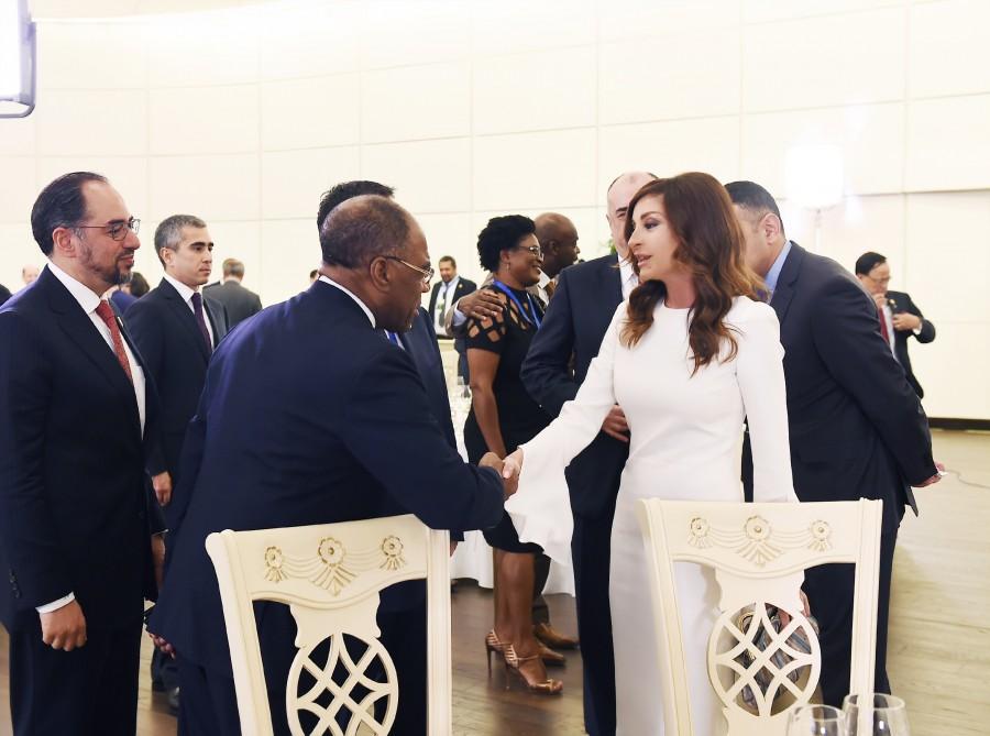 Первый вице-президент Мехрибан Алиева приняла участие в приеме, устроенном в честь министров иностранных дел Движения неприсоединения (ФОТО)