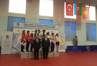 Stolüstü tennis üzrə Azərbaycan komandası Türk Şurası İdman Oyunlarının qalibi olub (FOTO)