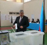 Finance minister says he voted for candidate who will ensure future of Azerbaijani people (PHOTO)