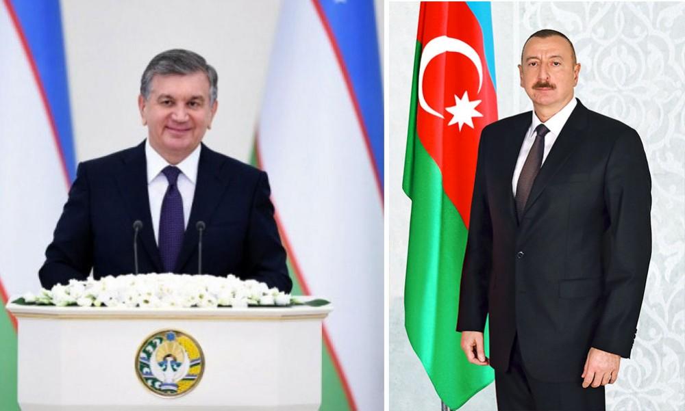 Shavkat Mirziyoyev, Ilham Aliyev hold phone talks