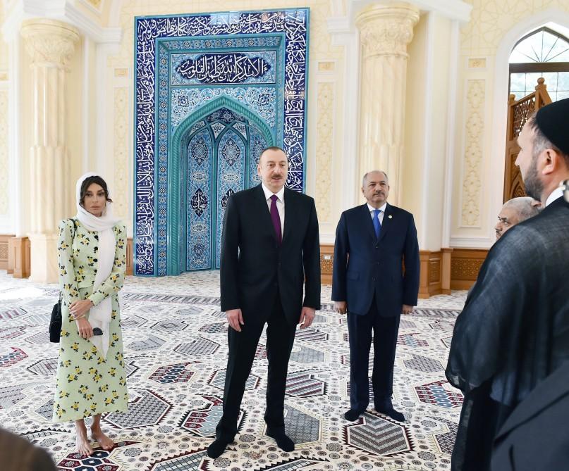 Ilham Aliyev: Haji Javad Mosque’s opening after presidential election is clear example of state-religion relations