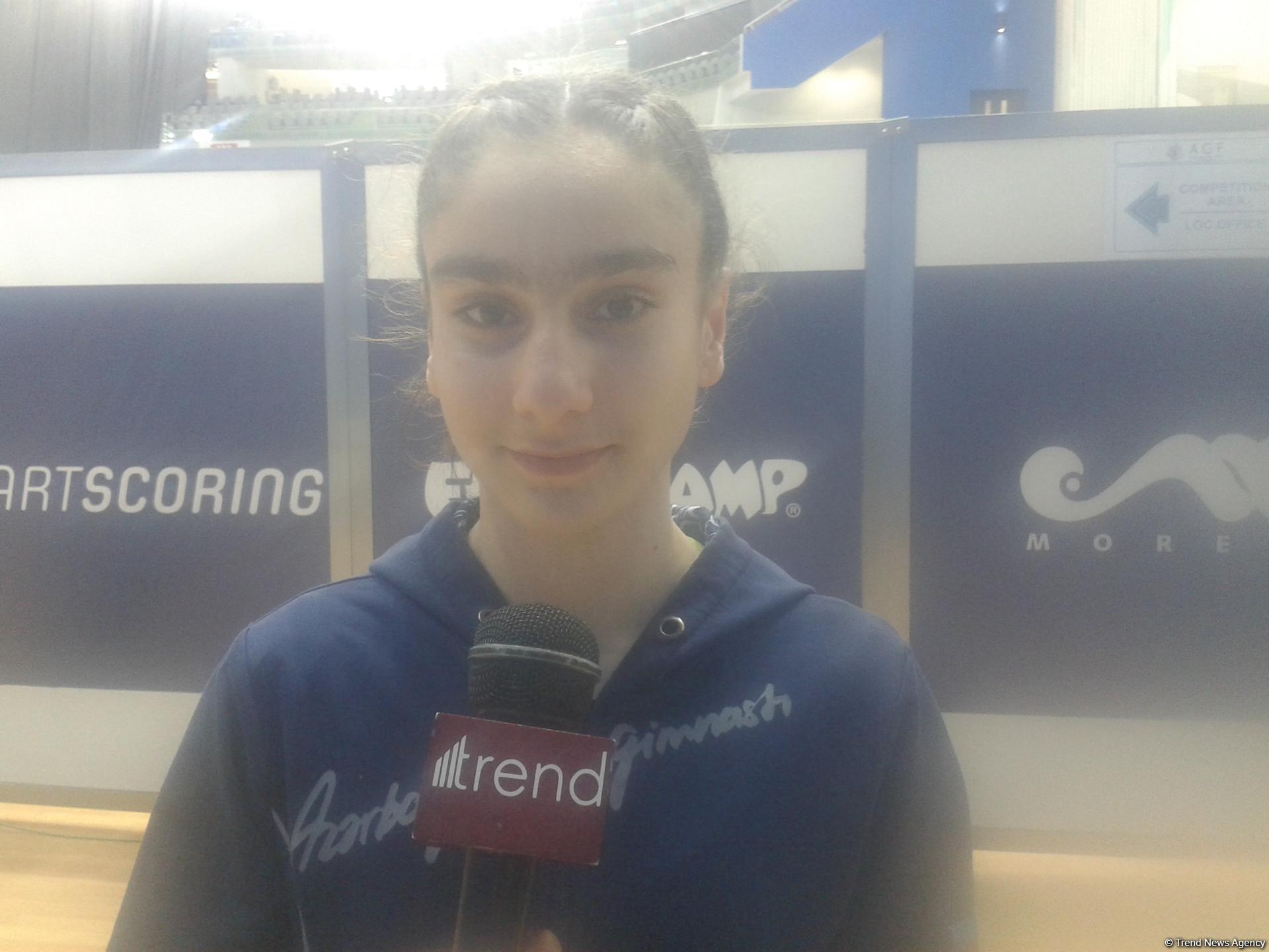 Азербайджанская юниорка вышла в полуфинал ЧЕ в Баку в соревнованиях по прыжкам на батуте