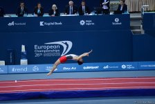 Bakıda batut gimnastikası və tamblinq üzrə Avropa çempionatında əsrarəngiz çıxışların FOTOLARI