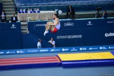 Азербайджанский батутист прошел в полуфинал Чемпионата Европы в Баку (ФОТО)