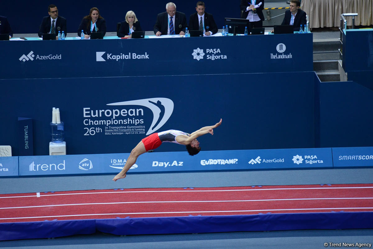 Best moments of 26th European Championships in Trampoline, Double Mini-Trampoline and Tumbling in Baku (PHOTO)