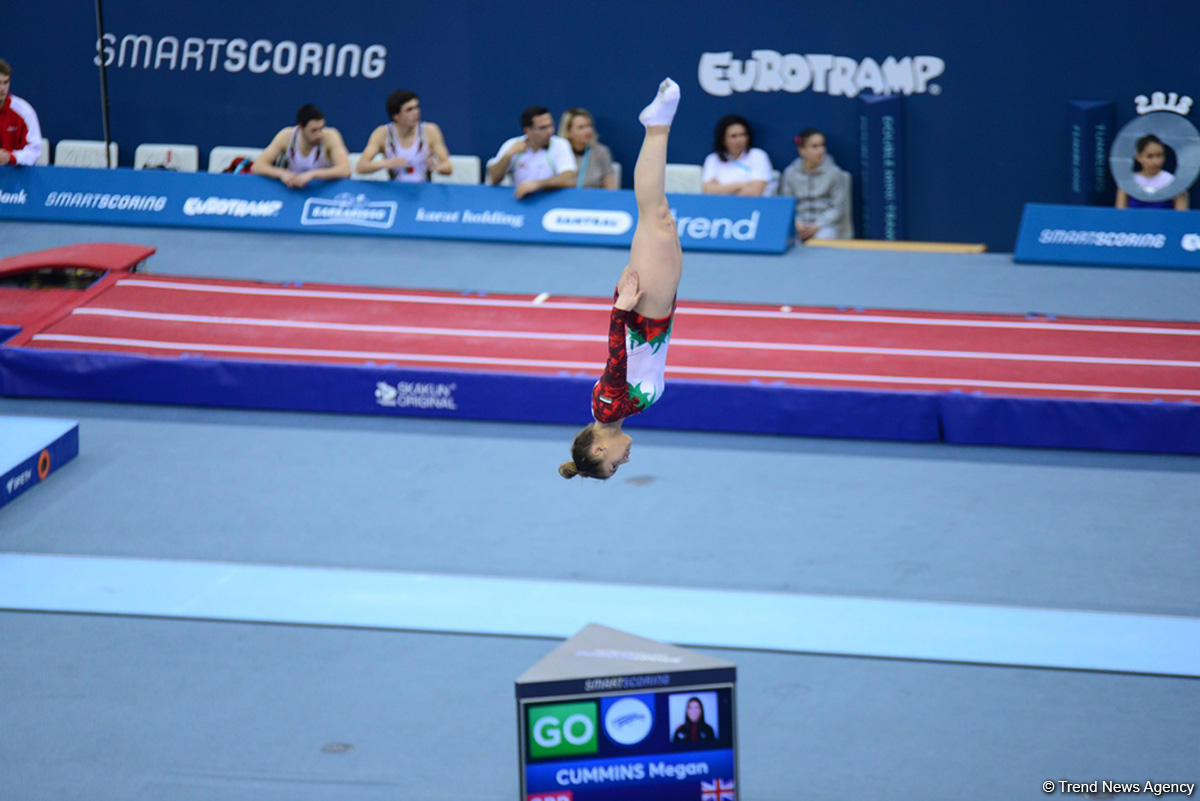 Semi-finals in women’s trampoline competitions wrap up in Baku