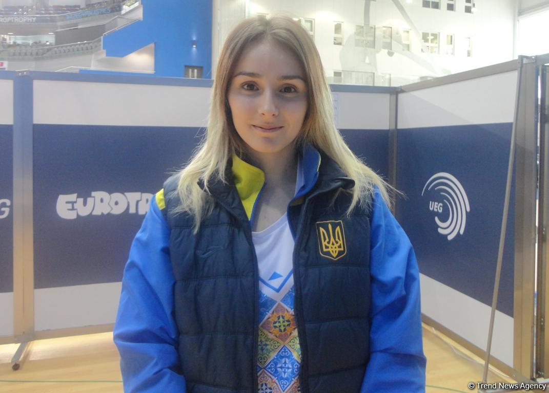 Ukrayna gimnastı: Bakıda keçirilən Avropa çempionatında rəqabət çox yüksəkdir