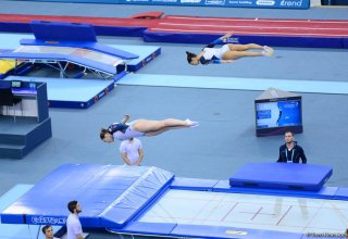 Азербайджанские гимнастки вышли в финал в соревнованиях по синхронным прыжкам на батуте в рамках Чемпионата Европы