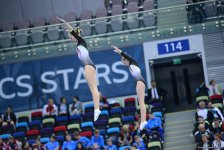 Bakıda batut gimnastikası, ikili mini-batut və tamblinq üzrə Avropa çempionatının üçüncü gününə start verilib (FOTO)