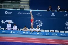 Bakıda batut gimnastikası və tamblinq üzrə Avropa çempionatında son yarış günü başladı (FOTO)