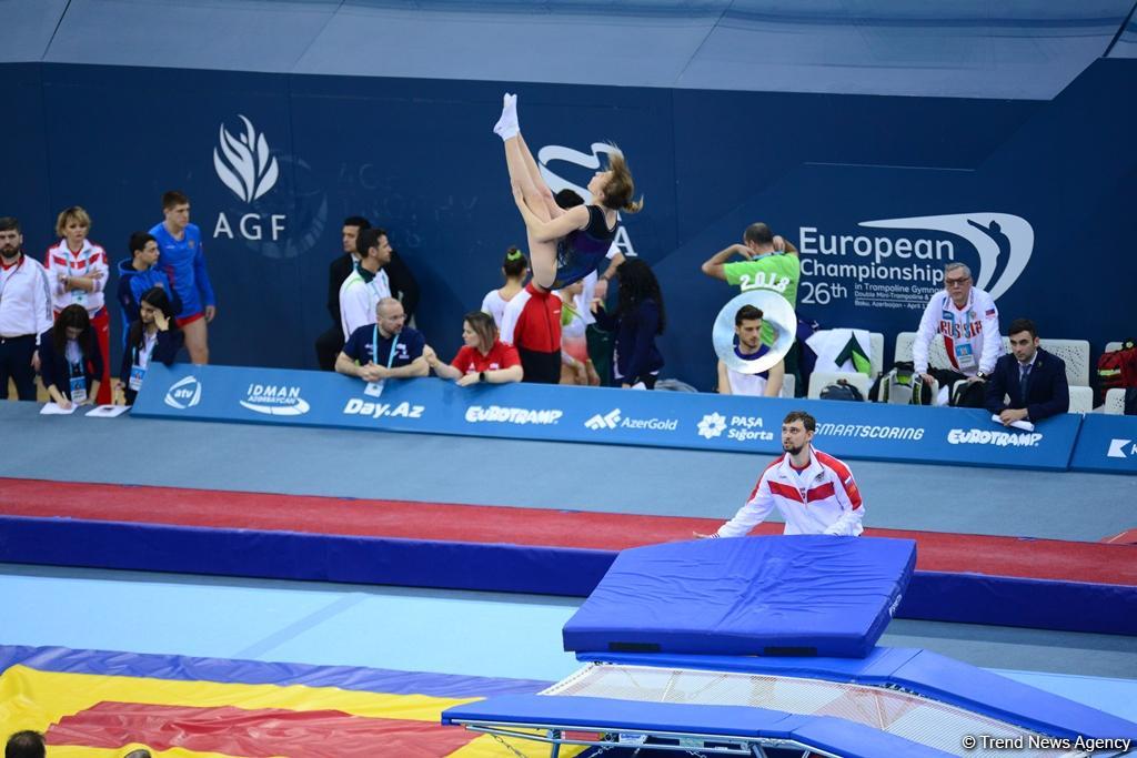 Bakıda batut gimnastikası və tamblinq üzrə Avropa çempionatında son yarış günü başladı (FOTO)