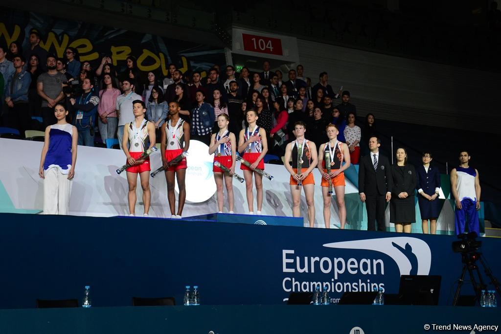 В Баку награждены призеры первой половины финалов XXVI Чемпионата Европы среди юниоров