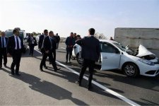 Turkish interior minister's motorcarde gets into road accident (PHOTO)