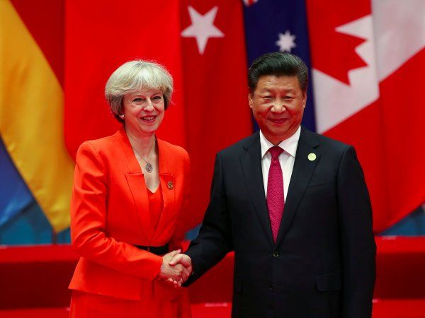 Си Цзиньпин и Тереза Мэй выступили в защиту свободной торговли
