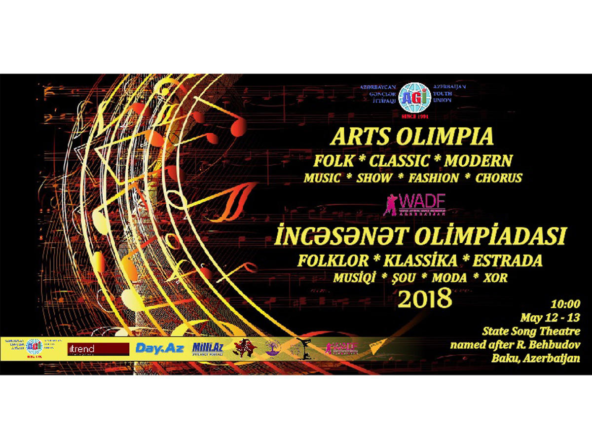 Dövlət Mahnı Teatrında "Arts Olimpia 2018" adlı incəsənət müsabiqəsi keçiriləcək