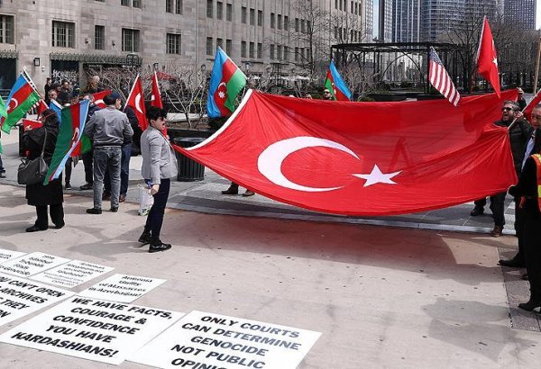 В США провели акцию протеста против утверждений о т.н «геноциде армян»