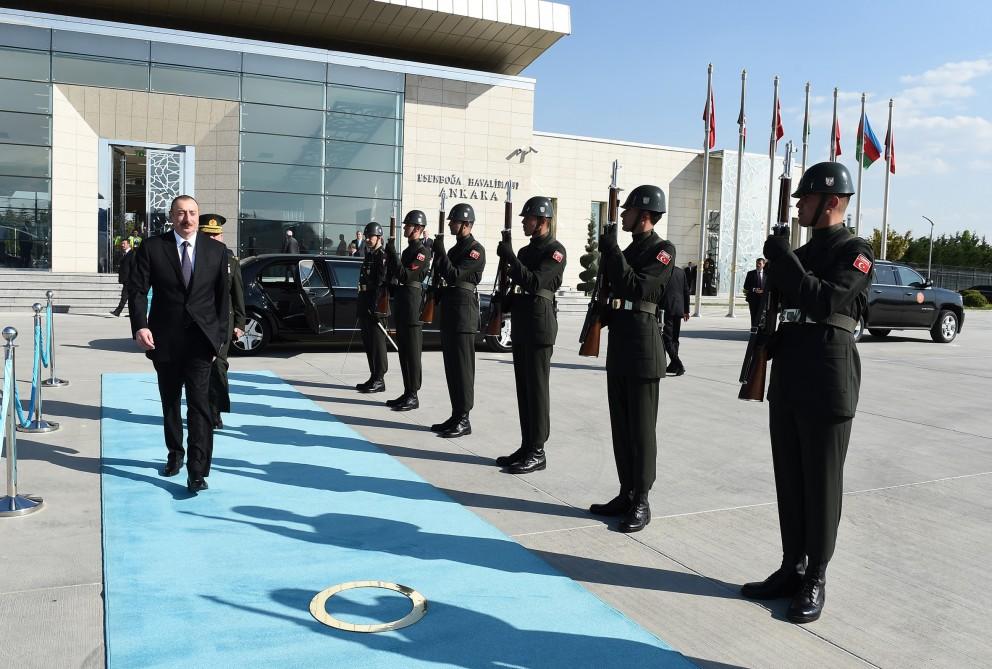 President Ilham Aliyev ends his visit to Turkey (PHOTO)