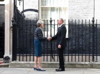 President Aliyev meets UK's PM Theresa May (PHOTO)
