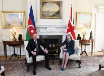 President Aliyev meets UK's PM Theresa May (PHOTO)