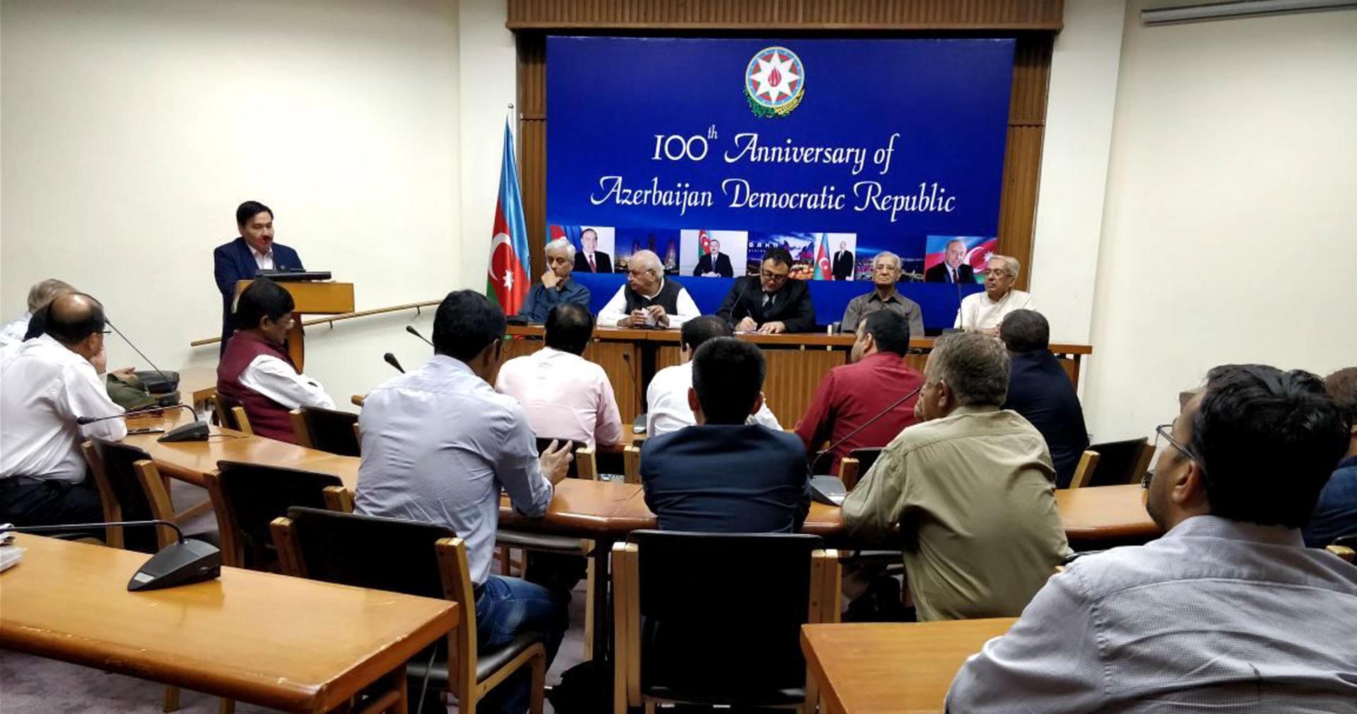Hindistanda Azərbaycan Xalq Cumhuriyyətinin 100 illiyi qeyd edilib (FOTO)