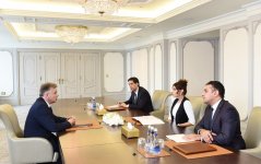 Первый вице-президент Мехрибан Алиева встретилась с председателем группы дружбы Франция-Кавказ Сената Франции (ФОТО)