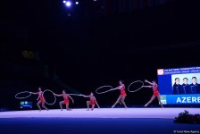 Azerbaijani gymnasts reach FIG World Cup finals in hoop exercises (PHOTO)