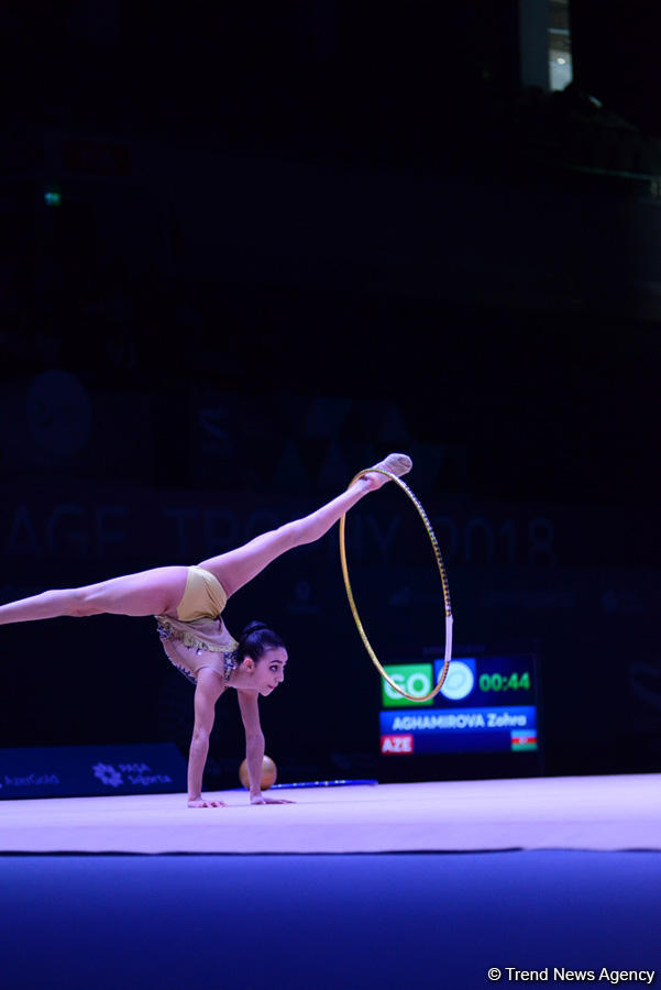 Bakıda bədii gimnastika üzrə Dünya Kubokunun ən gözəl anları (FOTO)