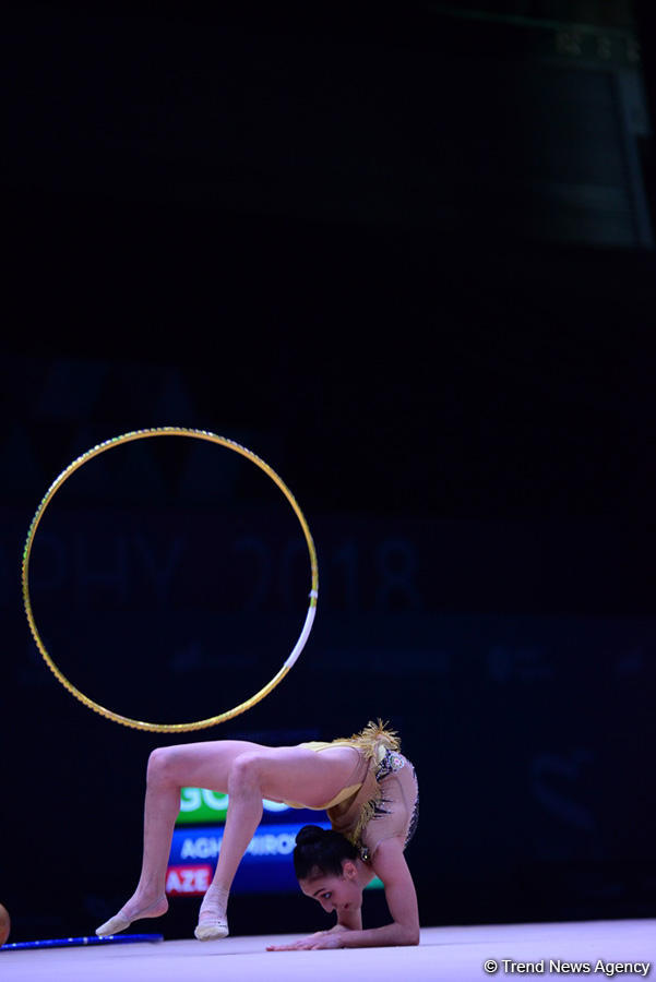 Bakıda bədii gimnastika üzrə Dünya Kubokunun ən gözəl anları (FOTO)