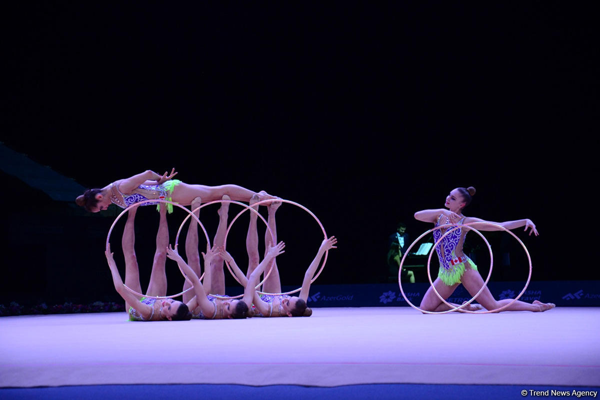 Azərbaycan gimnastları halqa ilə hərəkətlərdə Dünya Kubokunun final mərhələsinə çıxıblar (FOTO)