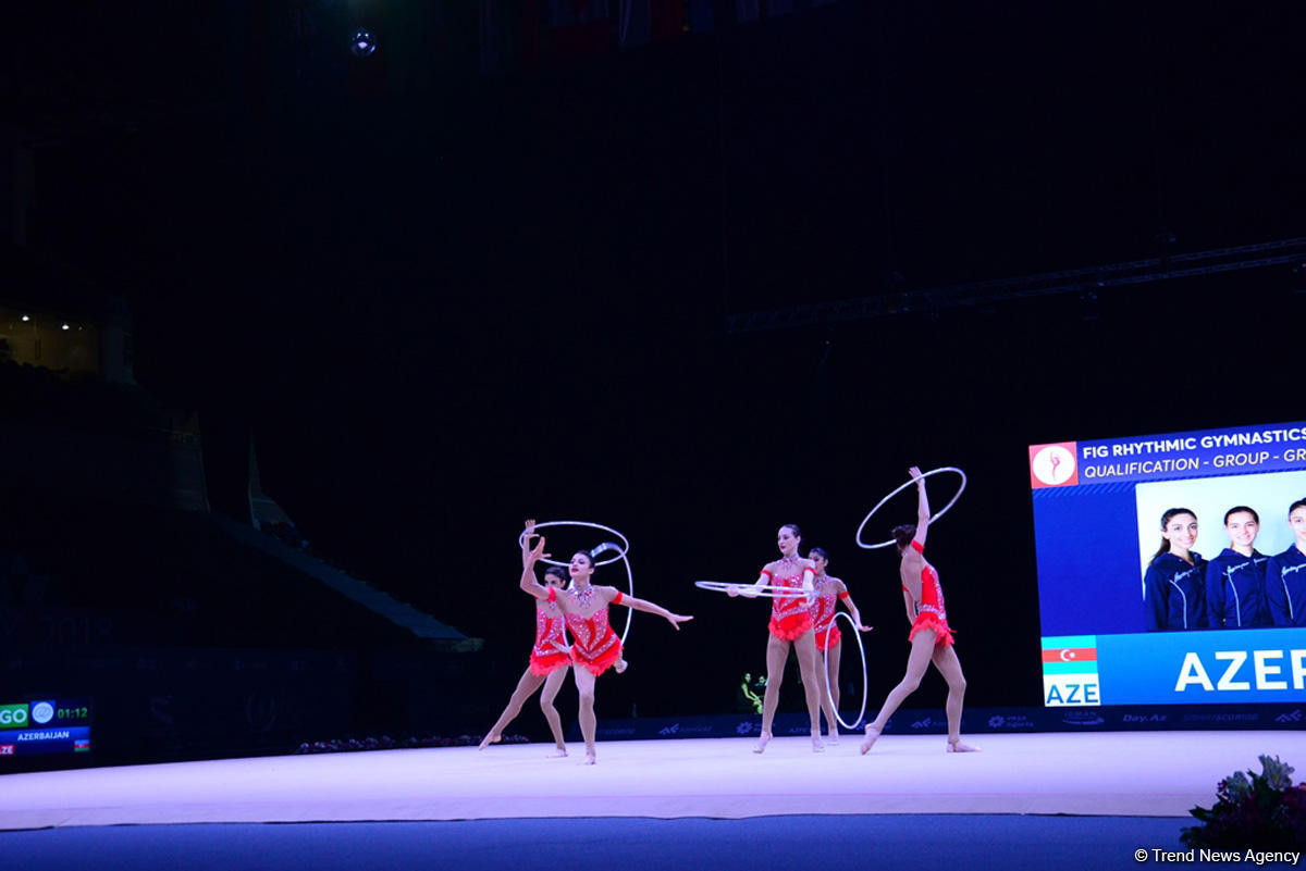 Azerbaijani gymnasts reach FIG World Cup finals in hoop exercises (PHOTO)