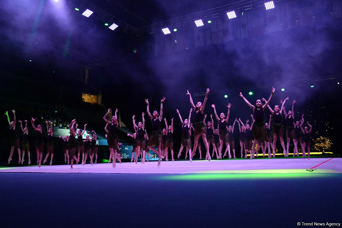 Baku hosts solemn opening ceremony of FIG World Cup in Rhythmic Gymnastics (PHOTO)