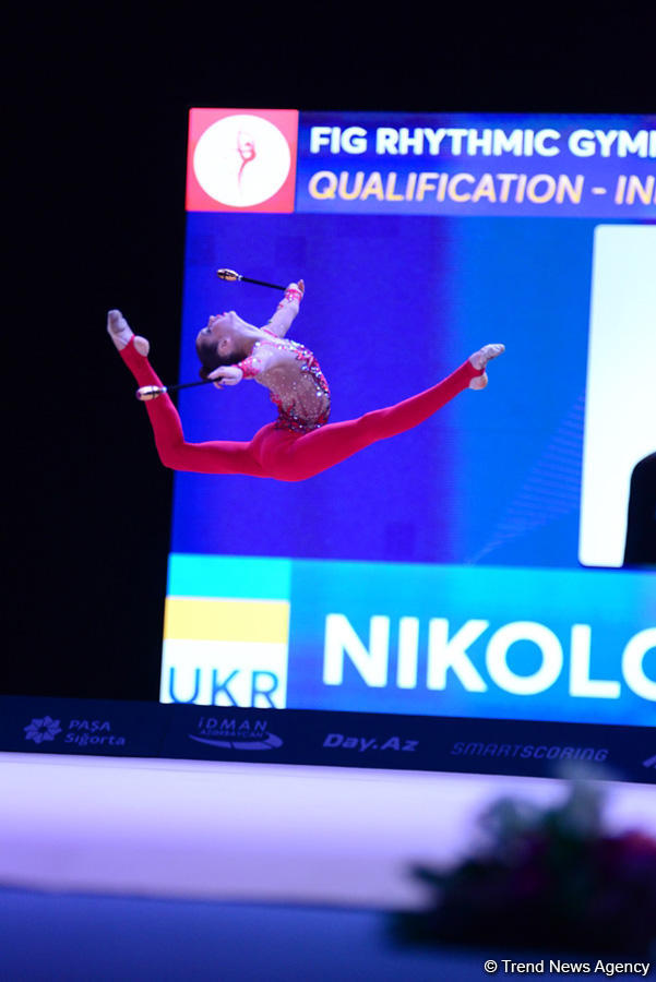 Ukrainian gymnast grabs gold at Rhythmic Gymnastics World Cup in Baku