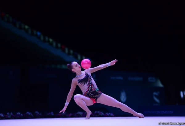 FIG World Cup in Baku: Russian gymnast wins gold medal in exercises with ball